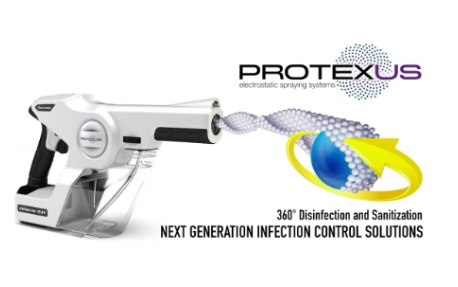 EvaClean Electrostatic Sprayer for touchless disinfection.